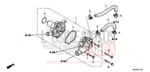 WATER PUMP NT700VAB de 2011